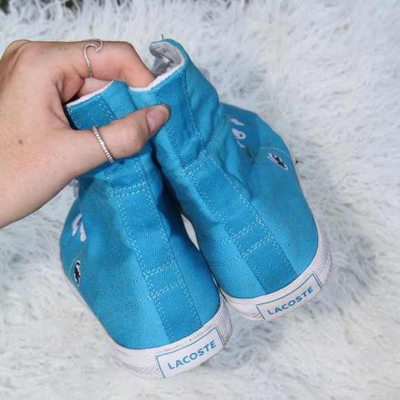Lacoste Shoes, Size 7.5 Sky Blue - Picture 2 of 4
